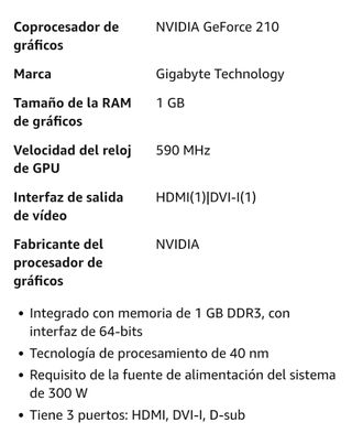 Tarjeta gráfica GIGABYTE 