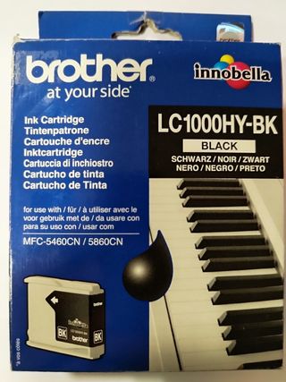 Cartucho Brother negro original LC1000HK