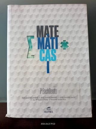 Matemáticas 1° Bachillerato Editex