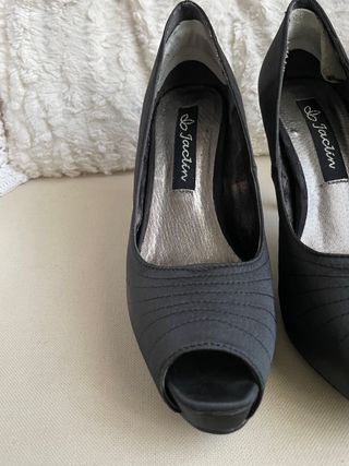 Zapatos de tacon negro mujer fiesta