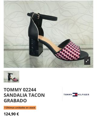 Sandalias azules Tommy Hilfiger talla 40 elegantes