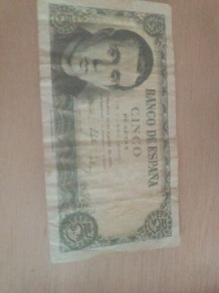 Billete de 5 pesetas España 