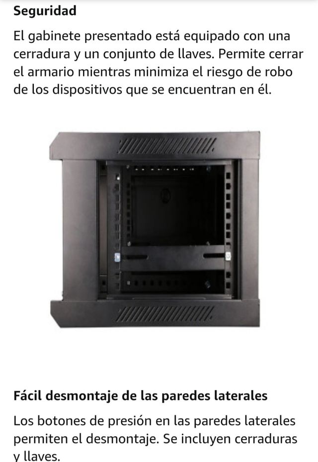 Armario rack telecomunicaciones 