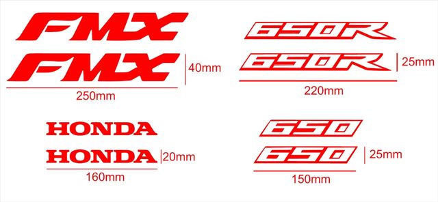 Pegatinas HONDA FMX 650R