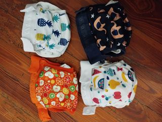 4 Cobertores pañal de tela
