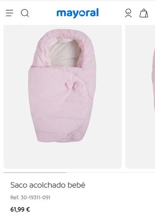 Saco bebe marca Mayoral 