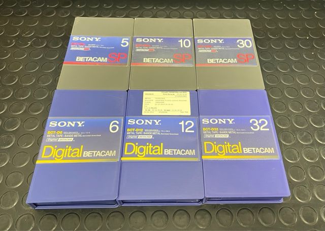 6 Tape Video Betacam SONY BCT SP and Digital