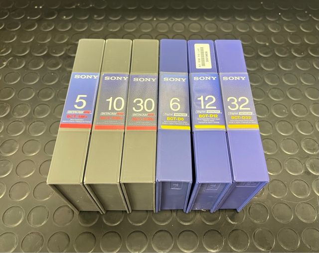 6 Tape Video Betacam SONY BCT SP and Digital