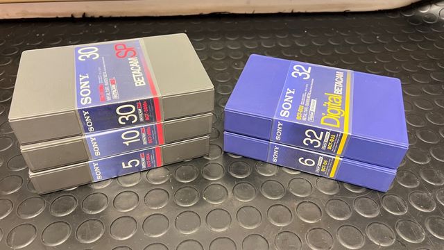 5 Tape Video Betacam SONY BCT SP and Digital