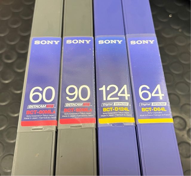 4 Tape Video Betacam SONY BCT SP and Digital