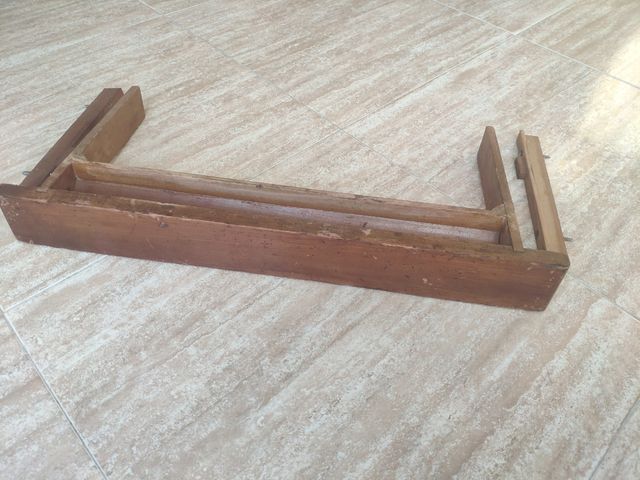 Cajón máquina de coser antigua