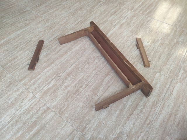 Cajón máquina de coser antigua