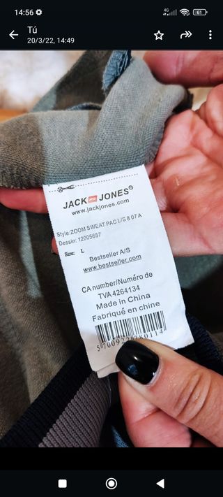 Chaqueta vintage Jack and Jones talla L