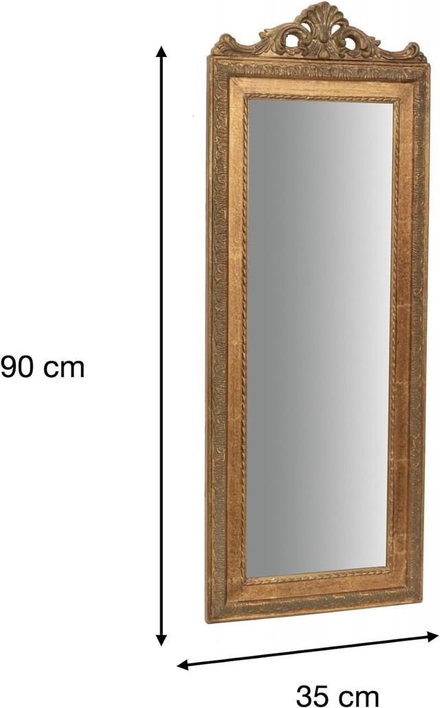 Specchio da parete 90x35x4 cm - Specchio bagno con