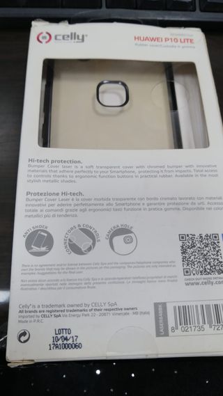 Cover in gomma per huawei p 10 lite