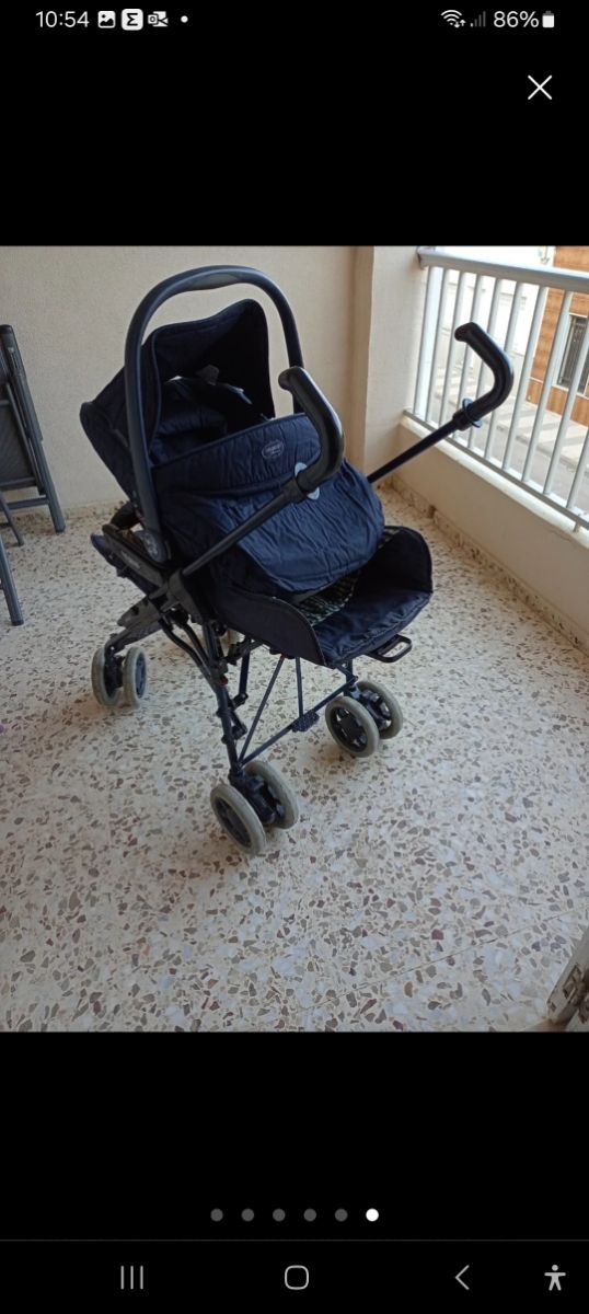 Conjunto Silla y portabebé.