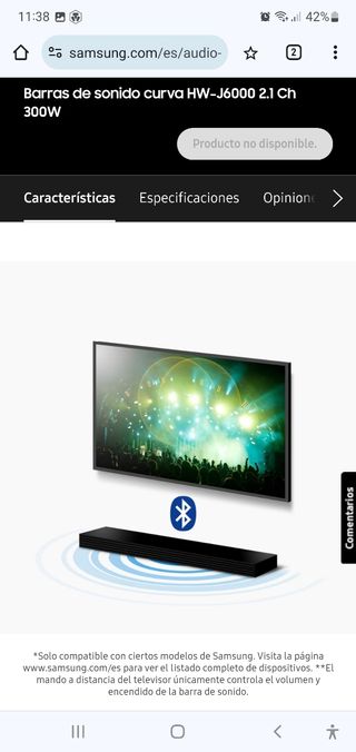 Barra de sonido con subwoofer wireless 