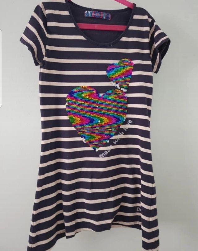 Vestido y short niña