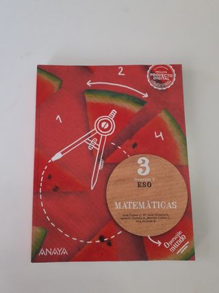 Libros Matemáticas 3 ESO