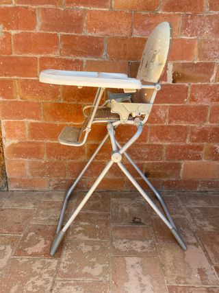 Trona infantil bebé plegable con mesita