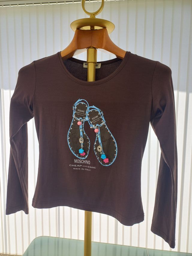 Camiseta Moschino de manga larga para mujer