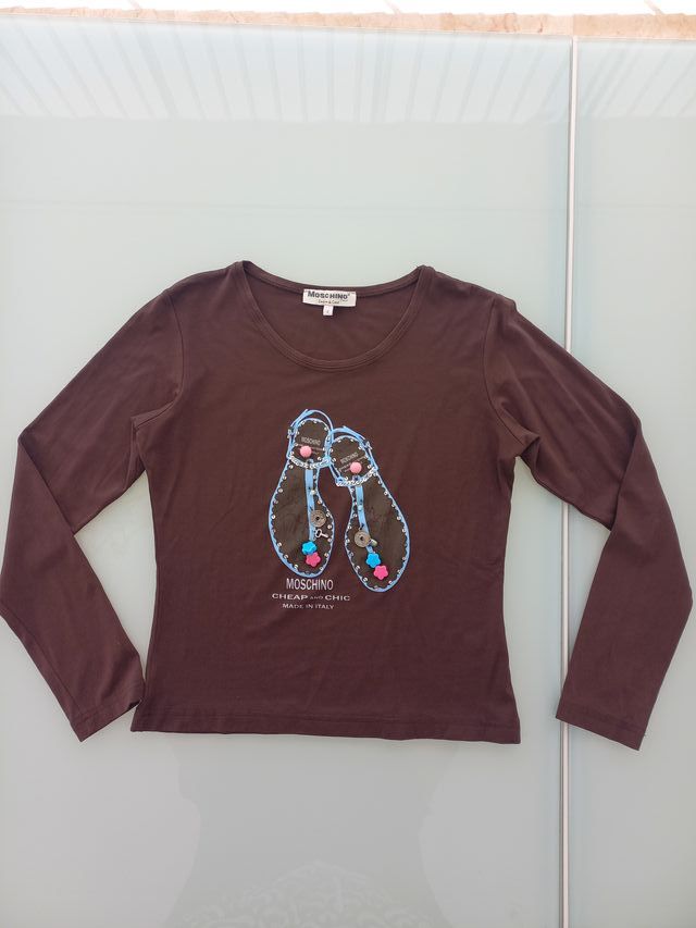 Camiseta Moschino de manga larga para mujer