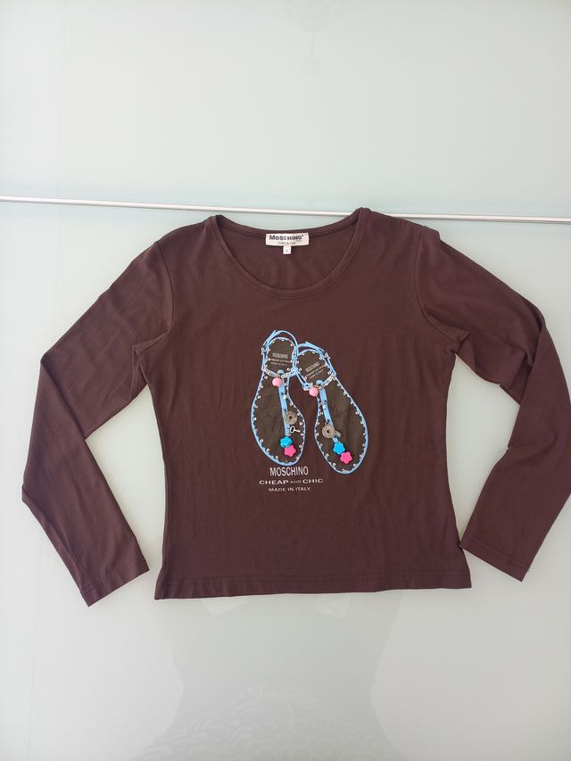 Camiseta Moschino de manga larga para mujer