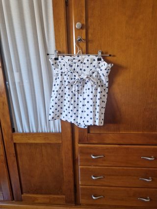 Bermudas blancas con lunares Zara 