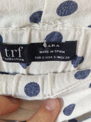 Bermudas blancas con lunares Zara 