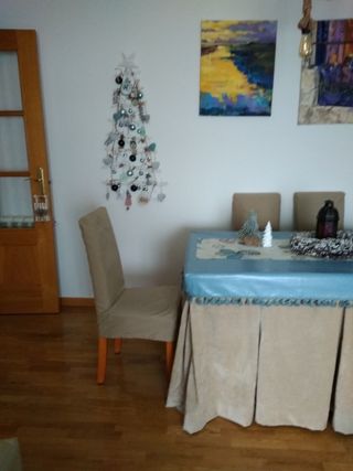 Faldas para mesa camilla , tapete y fundas silla