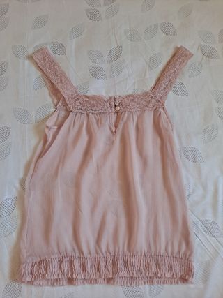 Blusa tirantes rosa Stradivarius