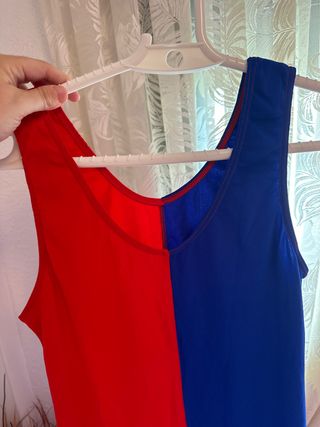 Mono largo bicolor elastico