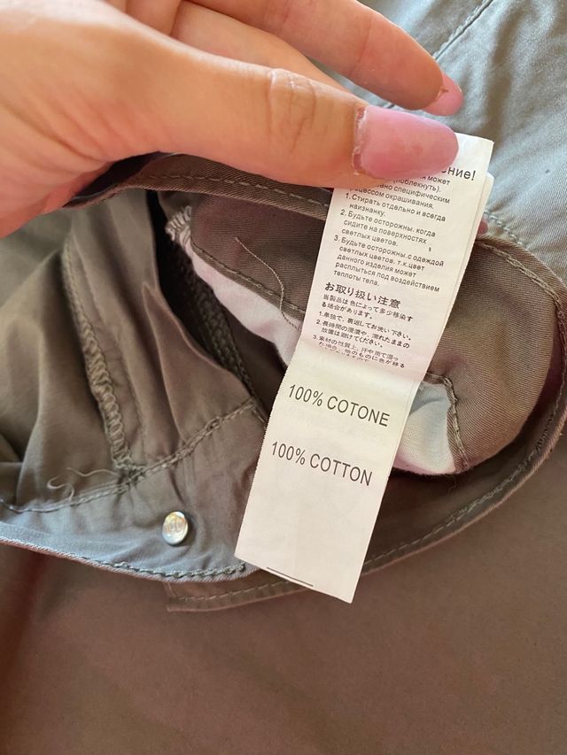 pantaloni 100% cotone uomo