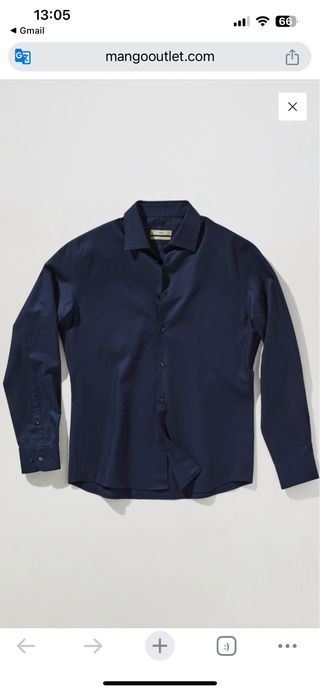 Camisa slim fit algodón Mango S