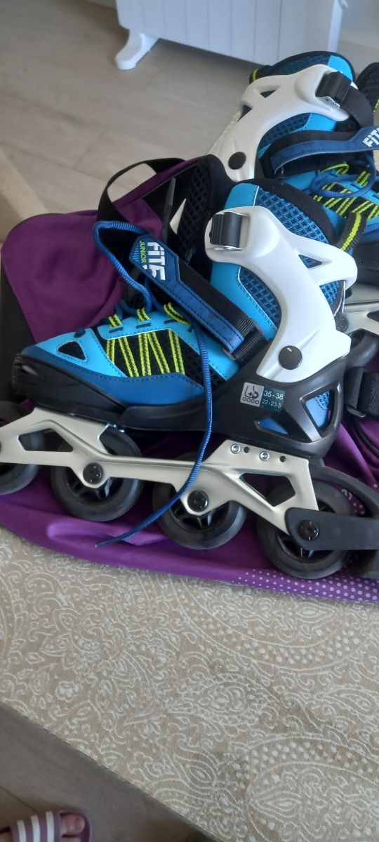 Patines de línea OXELO 35-38+bolsa+casco