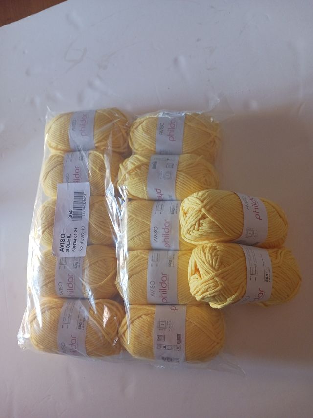 Lote de 12 ovillos algodón PHILDAR