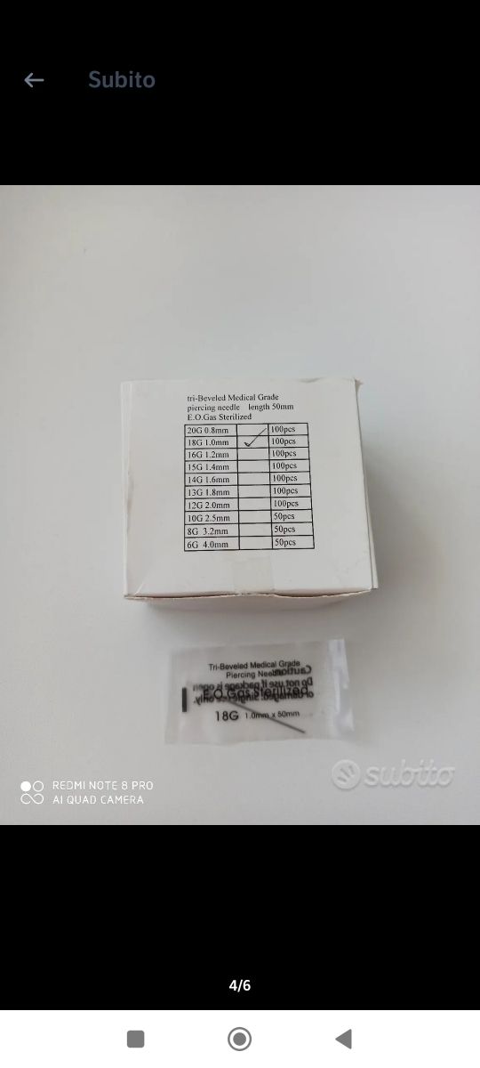 Pinze e Aghi Piercing 