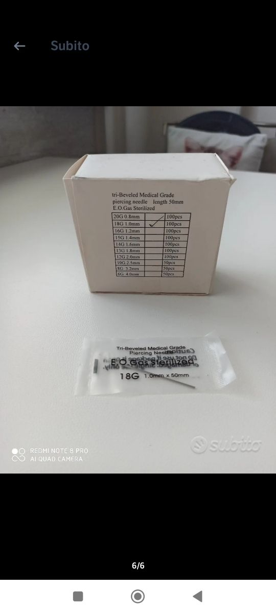 Pinze e Aghi Piercing 