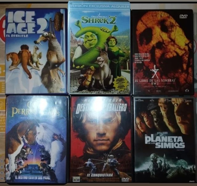 DVDs películas 