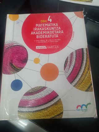 Libros texto matemáticas 4 eso