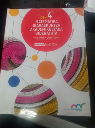 Libros texto matemáticas 4 eso