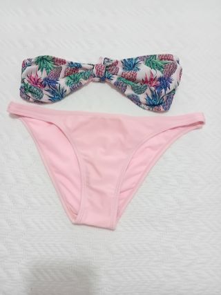 Bikini piñas rosa palabra honor talla S
