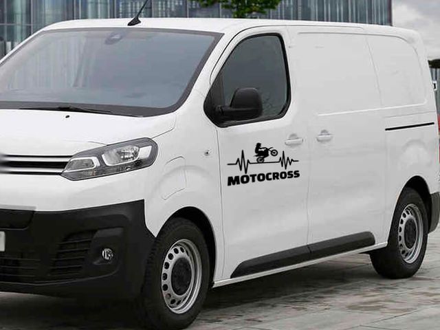 Pegatina  MOTOCROS ELECTROCARDIO