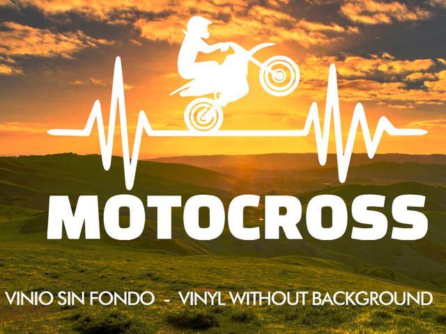 Pegatina  MOTOCROS ELECTROCARDIO