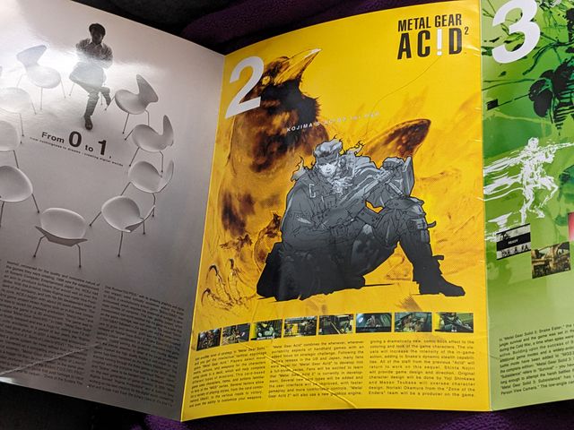 Panfleto Promocional despeglable Metal Gear Solid