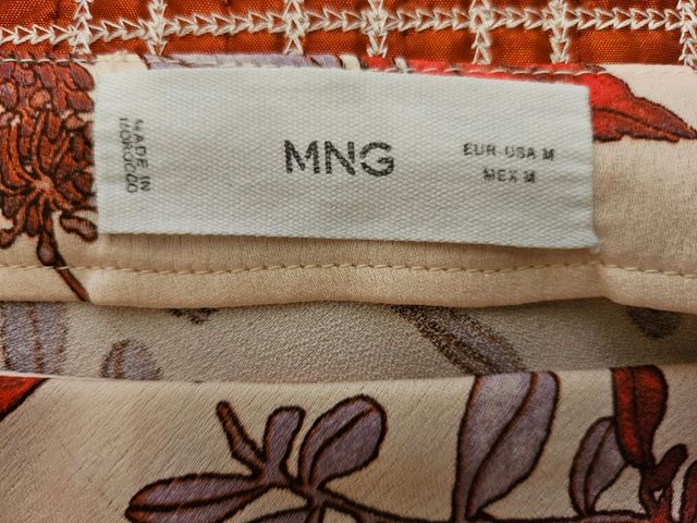 Falda fluida flores Mango