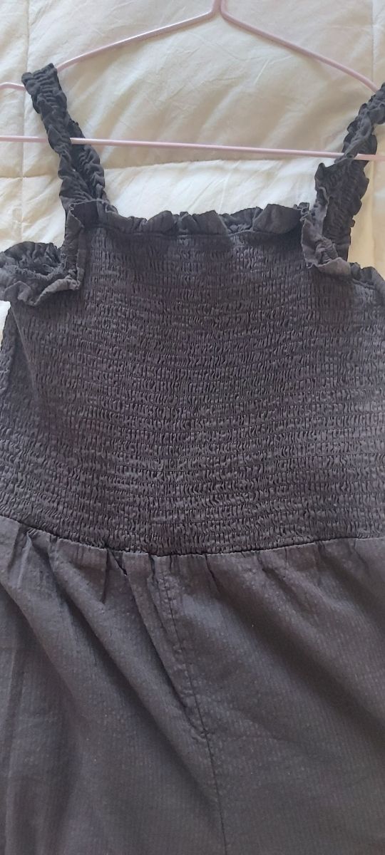 Mono largo niña verano. Antracita. HM