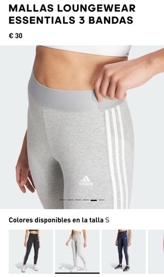 Mallas adidas essentials 3 bandas S