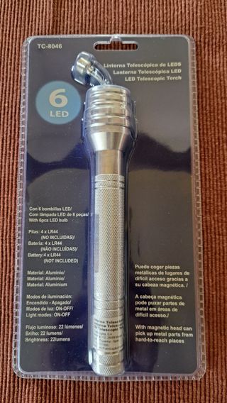 Linterna LED telescópica 
