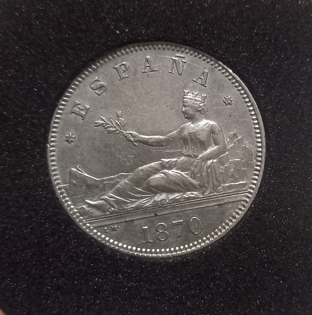 2 PESETAS 1870☆*18*75